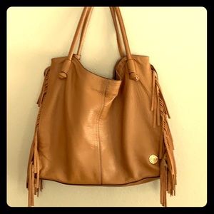 Vince Camuto Large Leather Fringe Bag